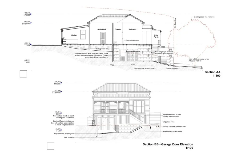 Residentual Renovation With Under House Garage